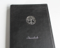 Preview: Stammbuch "Lebensbaum" mit silbernem Schrift aus Nappaleder DIN A4, schwarz